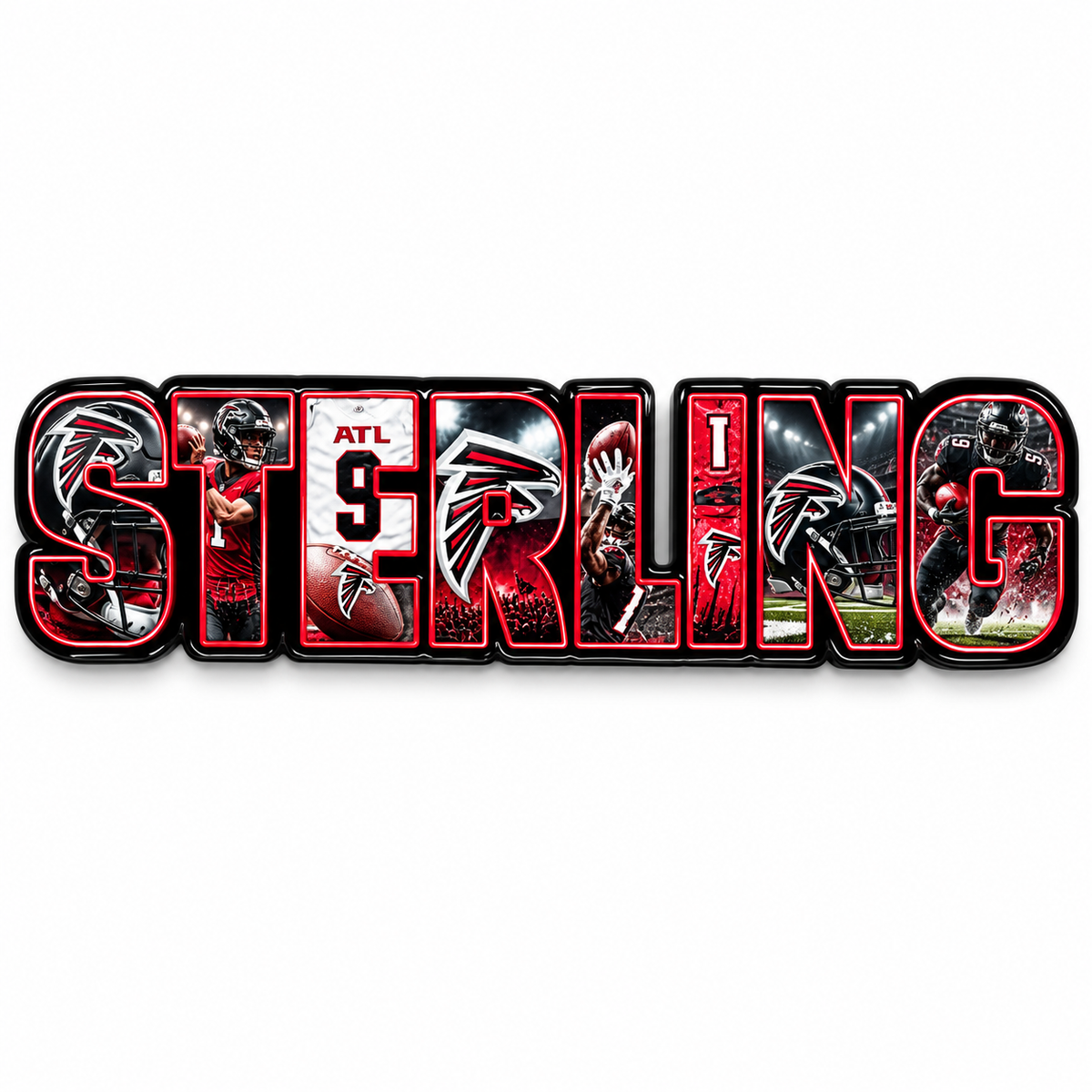 Custom Name Resin Wall Art – Personalized Design